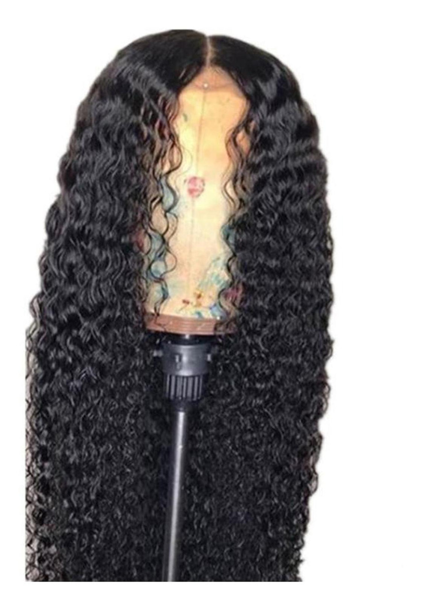 Perucas Afro Peruca Frontal De Renda Resistente Rede Preta - Imagem 10
