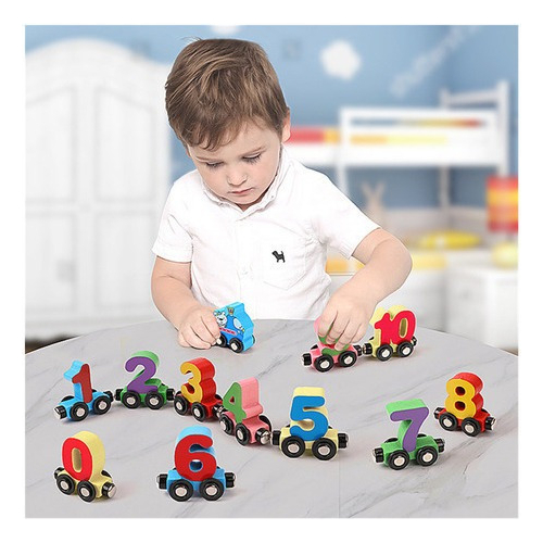 Educação Infantil Para Aprender Números E Letras Trem Magnét - Imagem 4