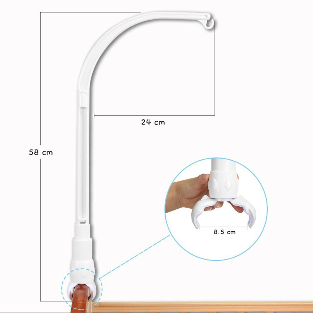 Suporte Para Cama De Bebê, De, Suporte De Braço, Suporte, - Imagem 2