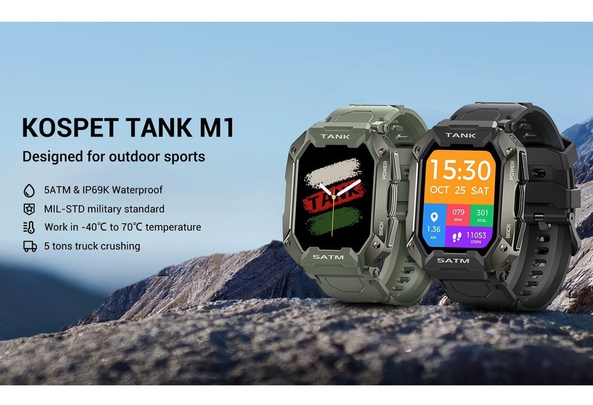 Smartwatch Kospet Tank M1 Robusto Para Esportes Ao - Imagem 20