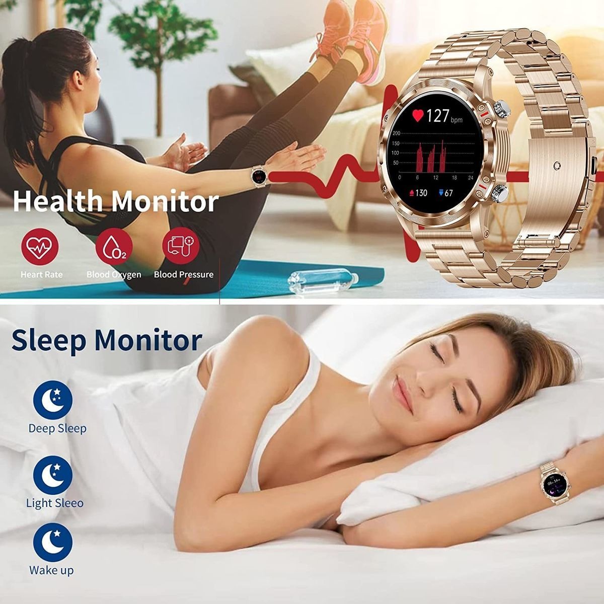 Rastreador De Fitness Smart Watch (faça/resposta Chamada) Pa - Imagem 16