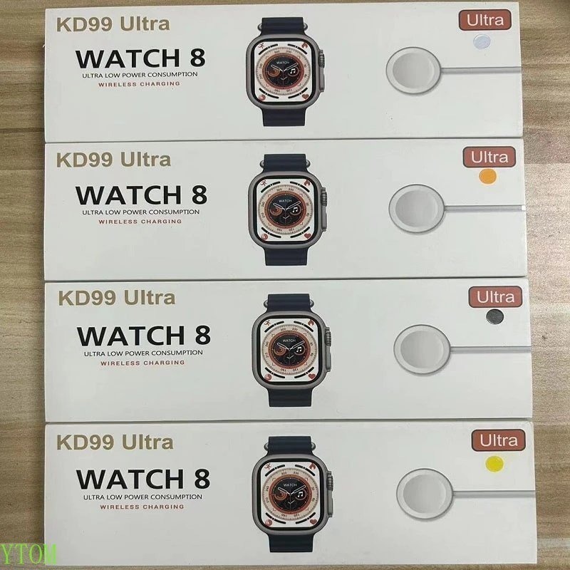 2 Peças De Relógio Kd99 Ultra Smart Série 8 Smartwatch Bt Ca - Imagem 7