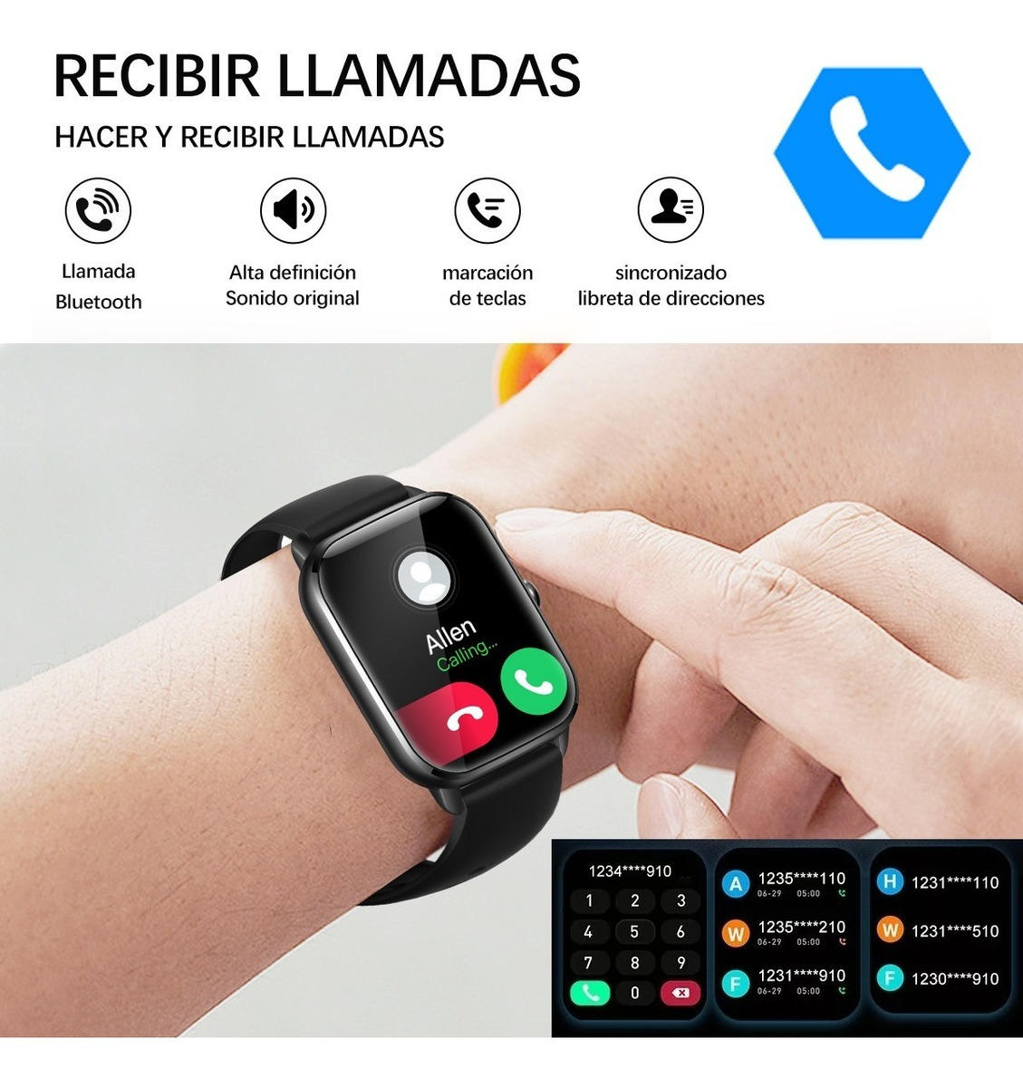 1.9 Relógio Inteligente Masculino Smartwatch Masculino Llama - Imagem 4