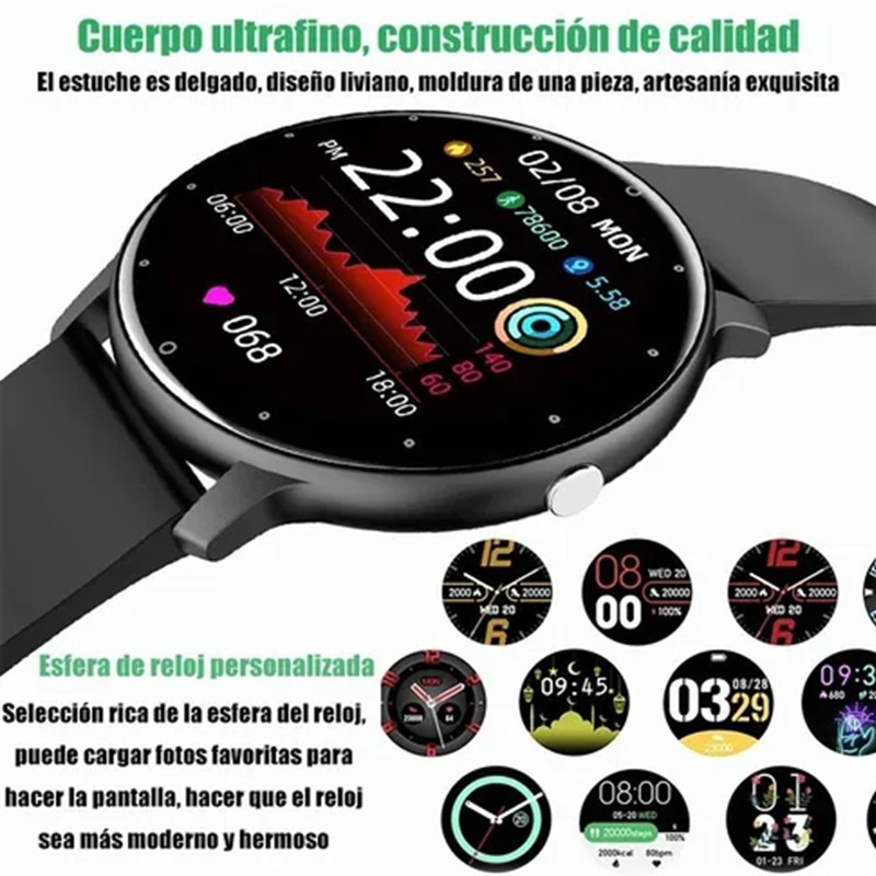 Para Xiaomi Huawei iPhone Zl02 Smartwatch À Prova D - Imagem 4