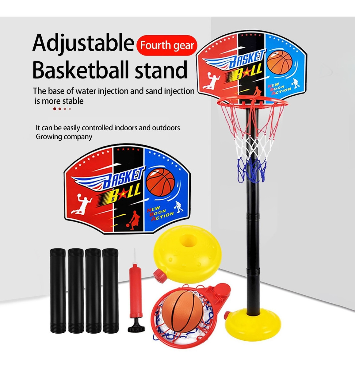 Cesta De Basquete Infantil R D1599 Cesta De Basquete Eleváve - Imagem 2