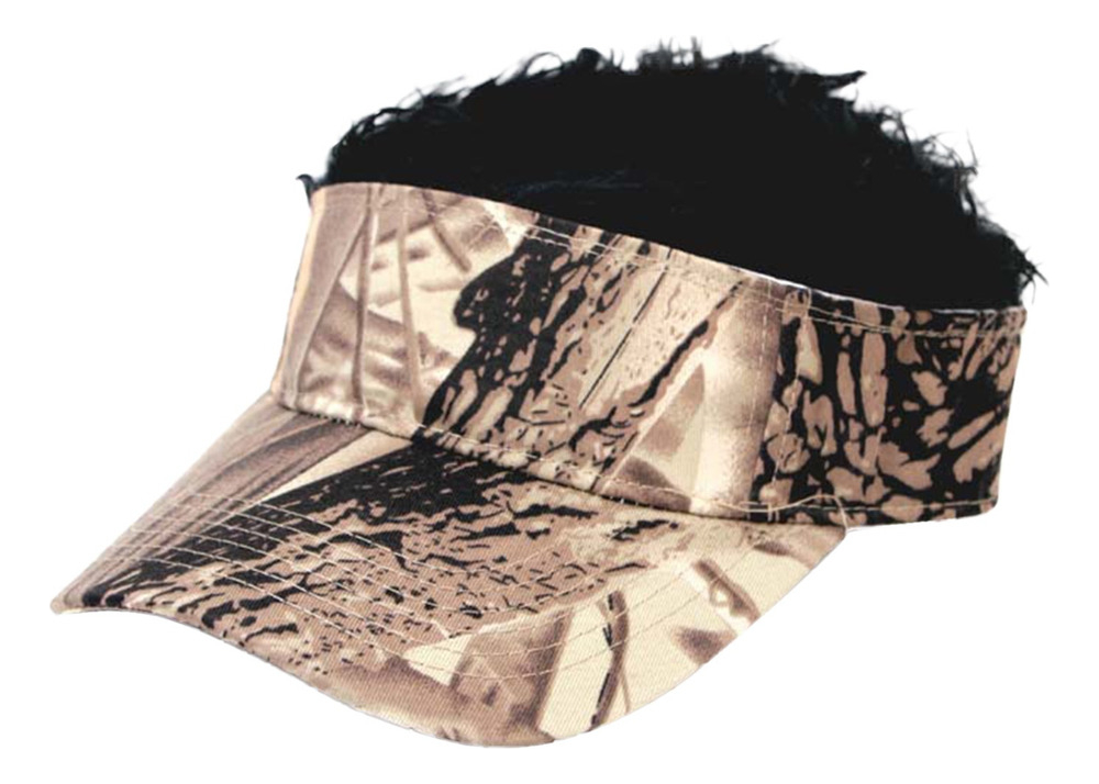 Boné De Peruca Com Peruca De Cabelo De Camufla Falsa Base Só