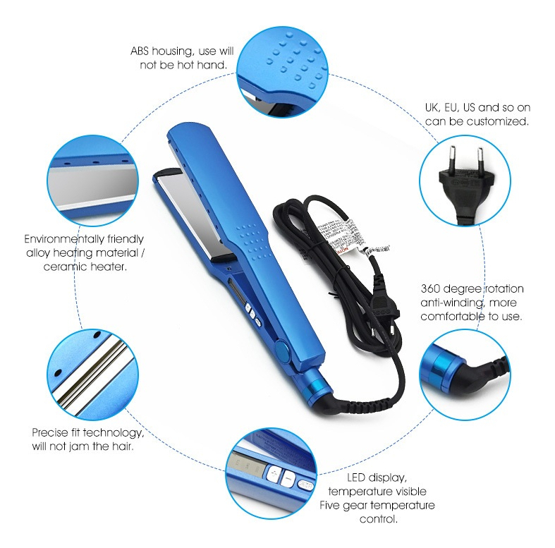 Alisador De Cabelo Molhado E Seco Blue Nano Titanium - Imagem 8