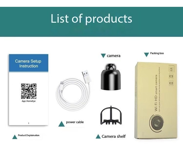 Mini Câmera Wifi Portátil Para Aplicação Móvel - Imagem 4