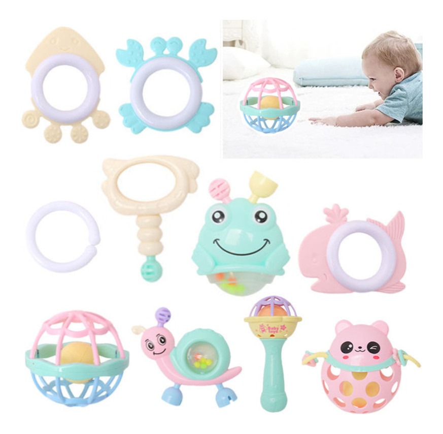 Conjunto De Brinquedos Educativos De Borracha Macia Baby Rat