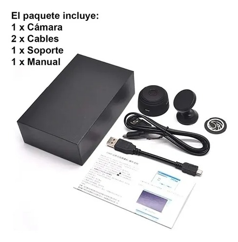 Mini Câmera De Vigilância Wifi Corpo Magnético - Imagem 3
