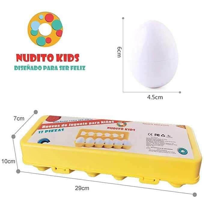 12pcs Brinquedo Educacional Bebê Brinquedo Ovo Quebra-cabeça - Imagem 3