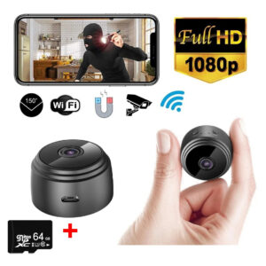 Wifi Câmera Uso De Bateria Espião Drone Com Ímã+cartão De Me