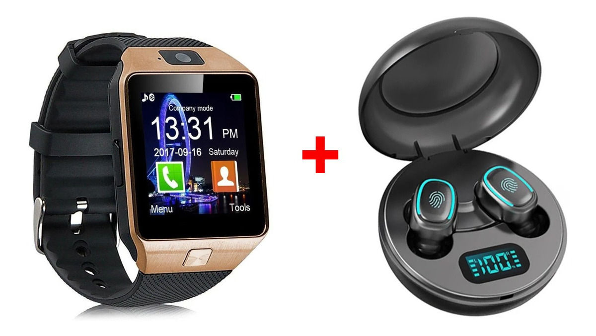 Fones De Ouvido Sem Fio Dz09 Smartwatch+a10