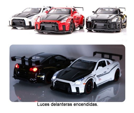Carros De Metal Rápido E Furioso Nissan Gtr R35 Miniaturas - Imagem 4