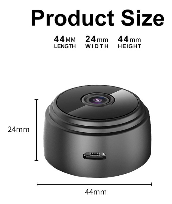 Mini Micro Camera Hd 1080p Monitoramento Espia Segurança - Imagem 4