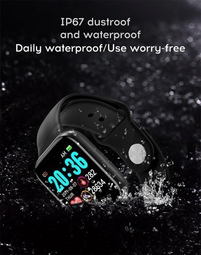 Y68 À Prova D' Água Rosa Digital Smartwatch Mulh - Imagem 5