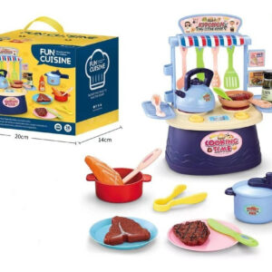 Kit 26 Cozinha Infantil Brinquedo Fogão De Cozinha Bife