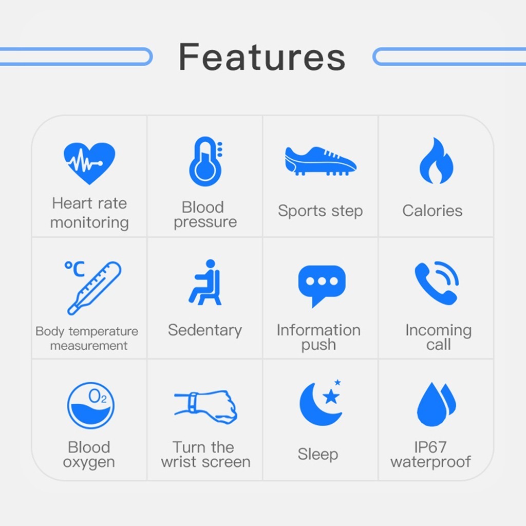 Relógio De Oxigênio No Sangue Com Pressão Arterial Bluetooth - Imagem 6