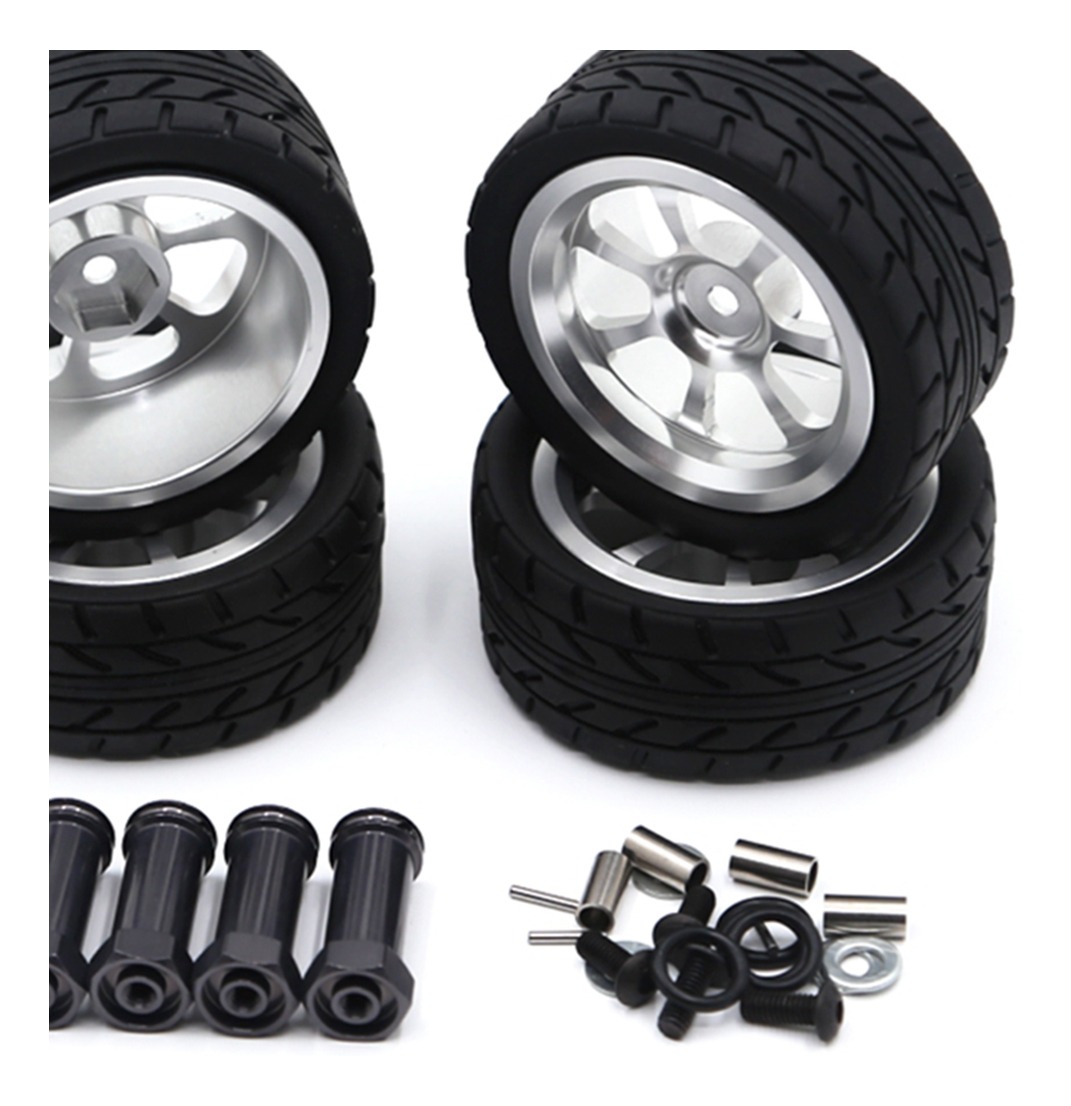 4 Peças 1/14 Rc Car Pneus & Para Wltoys 144001 Com 12mm - Imagem 26