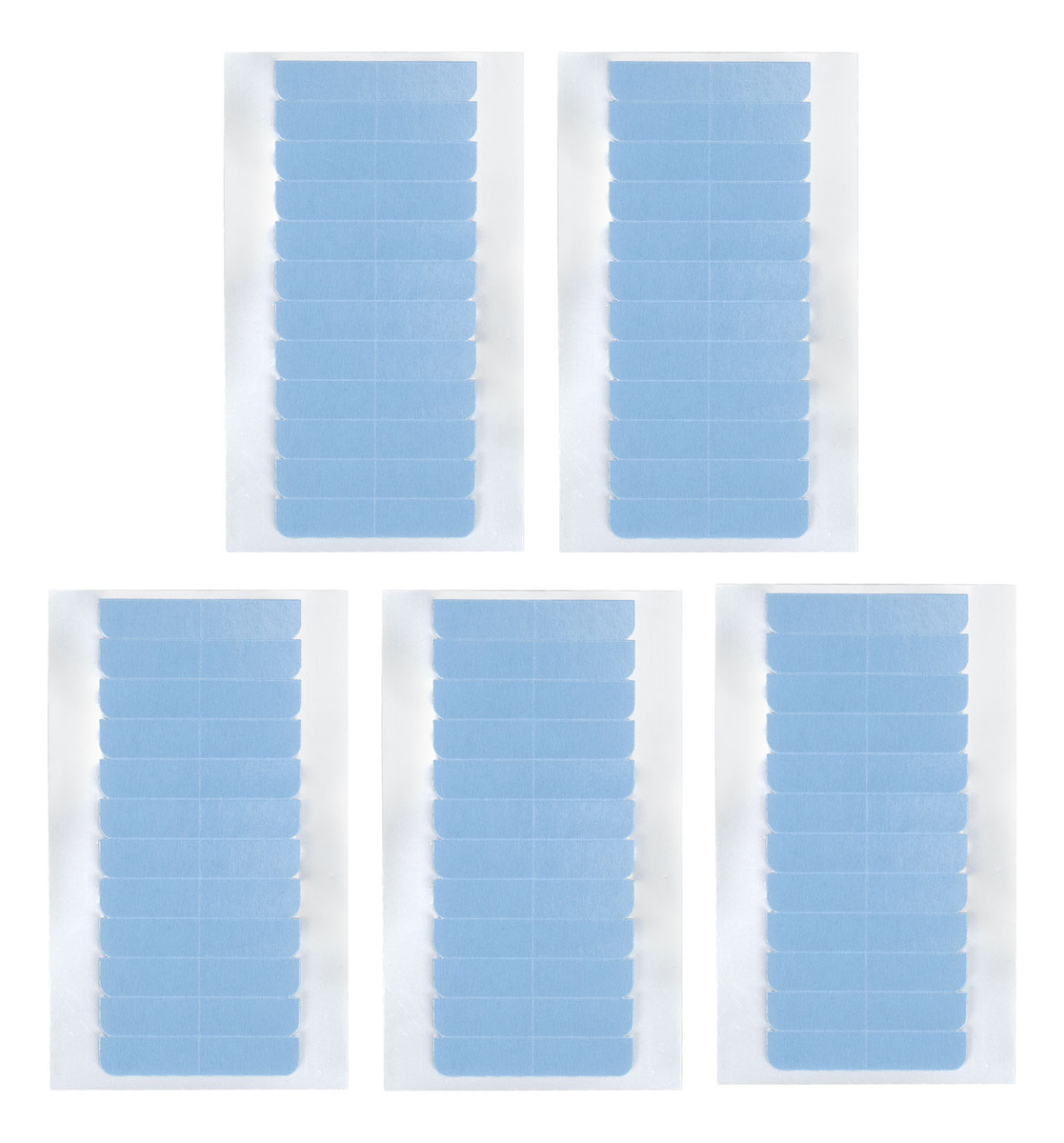 Peruca De 5 Folhas, Fita Adesiva Dupla Face, Azul, Impermeáv - Imagem 3