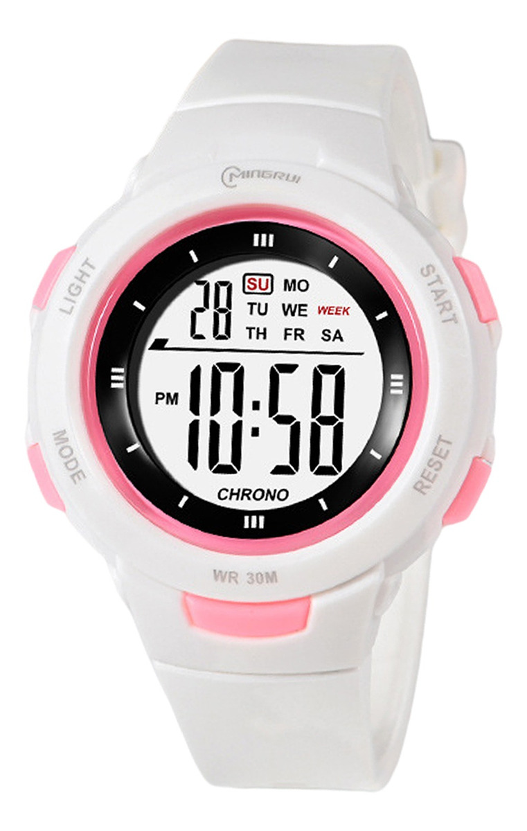 Meninos Girls Digital Watch Electro Impermeável Ao Ar Livre - Imagem 10