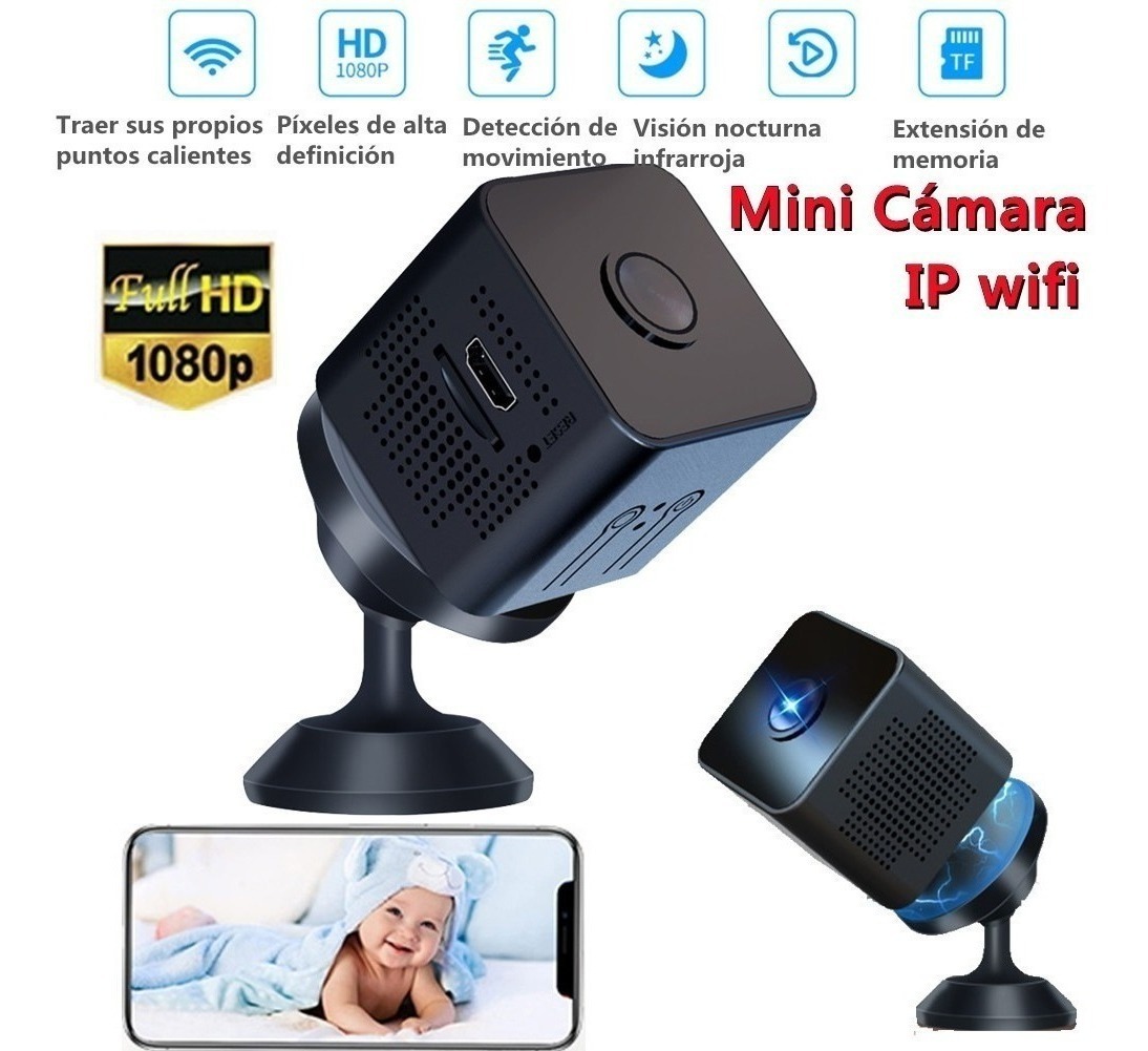 Câmera Espiã Wifi Mini Câmera De Segurança Escondida Hd 1080