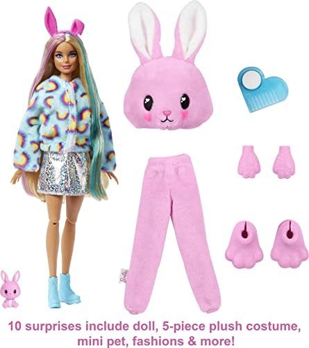 Barbie Cutie Revela Bonecas Com Fantasia Animal Plush 10 - Imagem 3