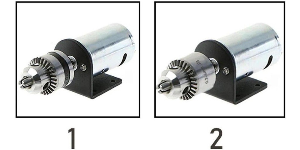 Dc 12v-36v Prensa De Torno 555 Motor Com Taladro Manual Em M - Imagem 4