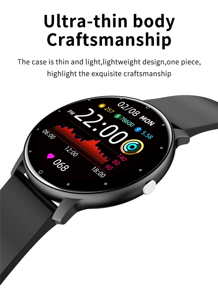 Smartwatch Esportivo Com Tela Sensível Ao Toque Completa - Imagem 3