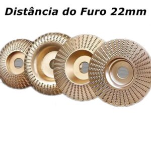 Disco Abrasivo Para Rebarbadora Madeira,inter Diâmetro 22mm