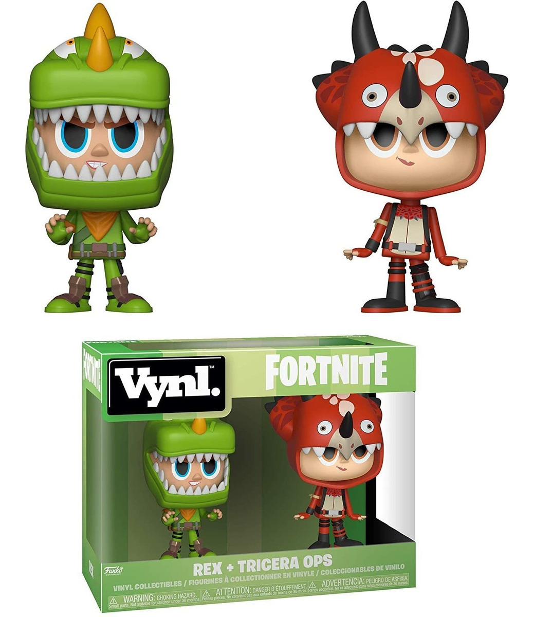 Funko Vynl: Fortnite - Brinquedo Rex & Tricera Ops, Multicol - Imagem 2