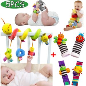 Baby Rattles Brinquedos Educativos Crianças+meias E Chocalho