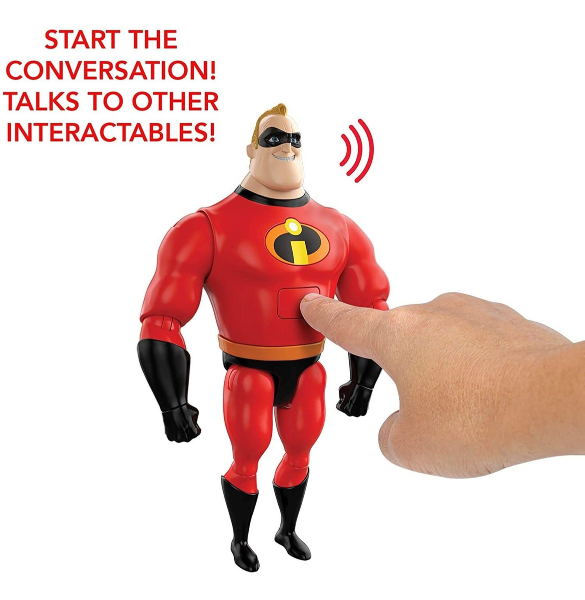 Boneco De Ação Mr Incredible Talking Da Pixar Interactables - Imagem 3