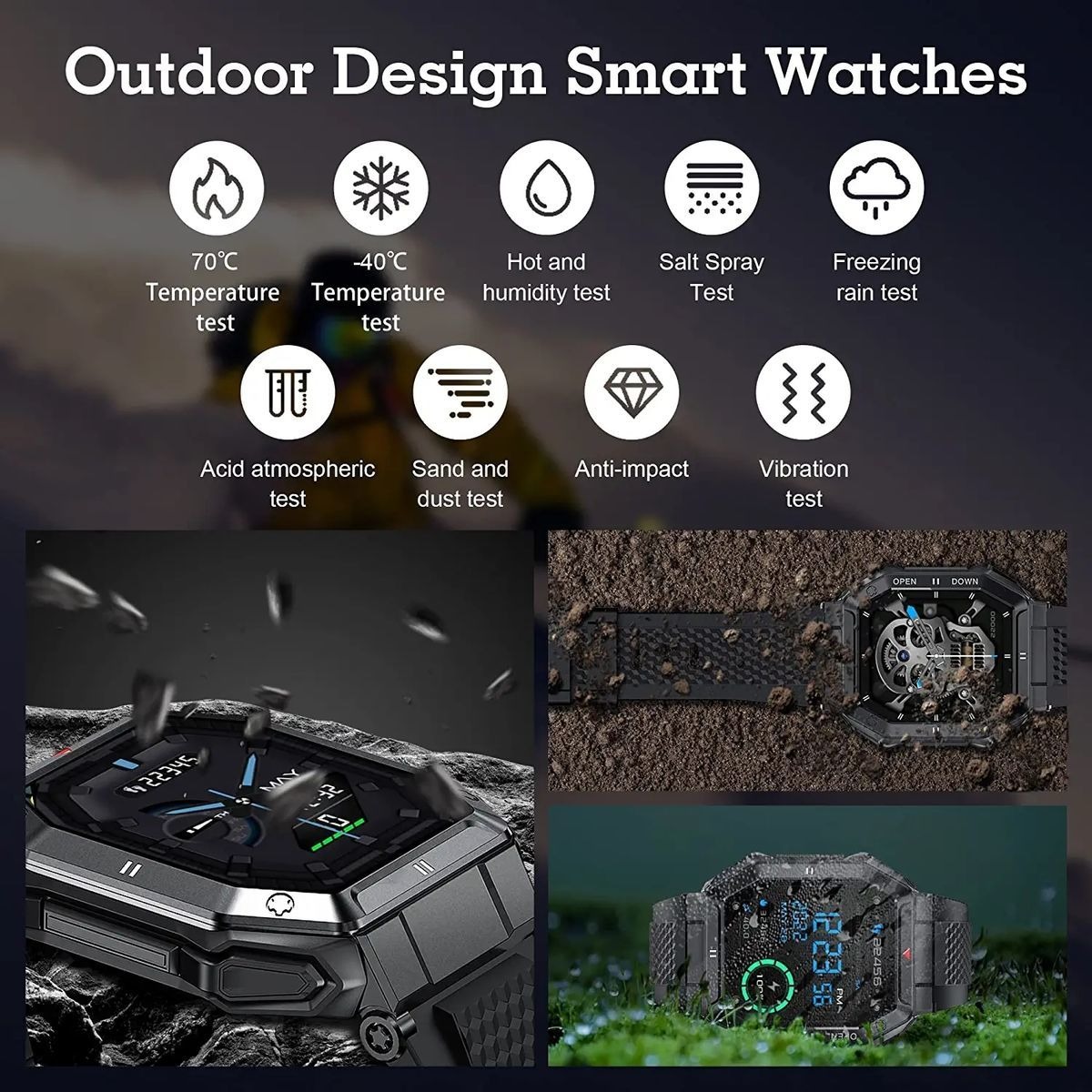 Relógios Inteligentes Para Homens Bluetooth Call Answer 1.85 - Imagem 4