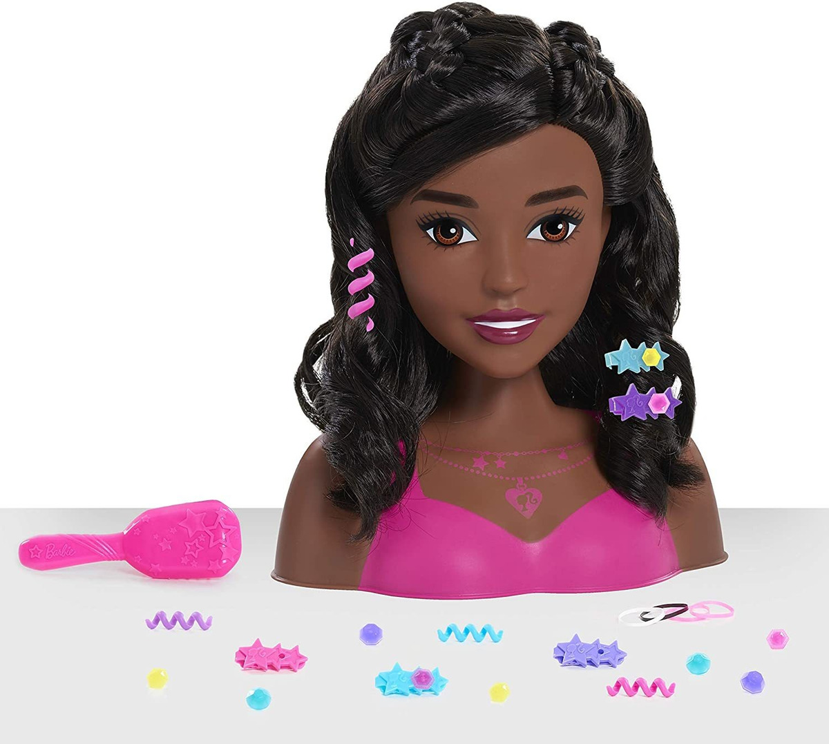 Barbie Fashionistas 8 Polegadas Styling Head Cabelo Preto 20 - Imagem 3