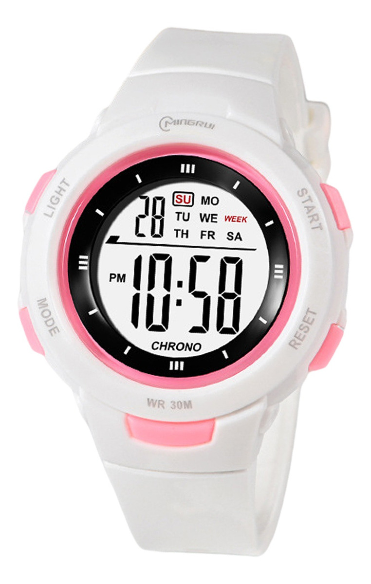 Meninos Girls Digital Watch Electro Impermeável Ao Ar Livre - Imagem 9