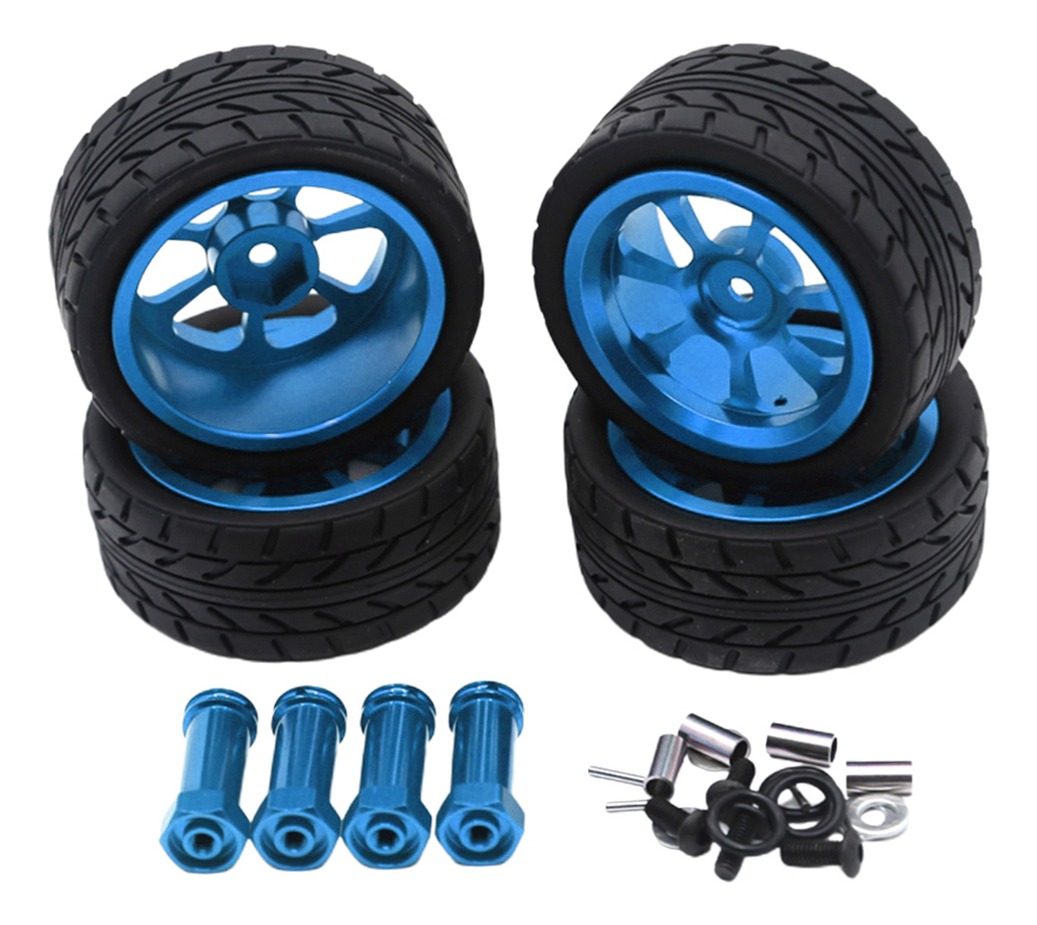 4 Peças 1/14 Rc Car Pneus & Para Wltoys 144001 Com 12mm - Imagem 15