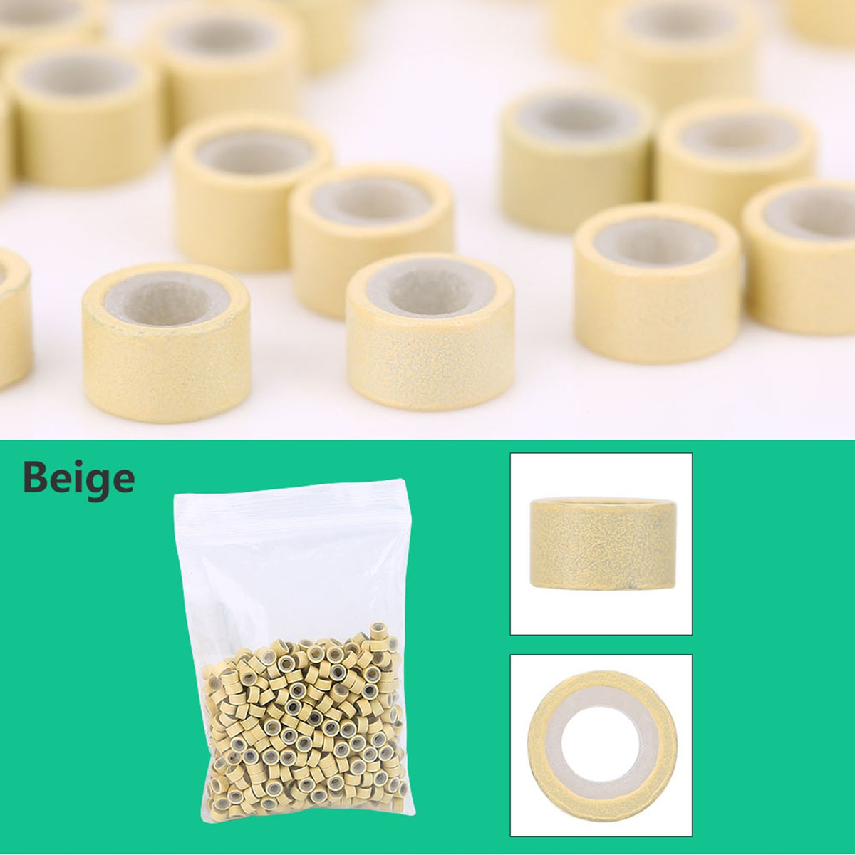 Kit De Conectores De Peruca Alicate Hook Loop Needle Com 500 - Imagem 4