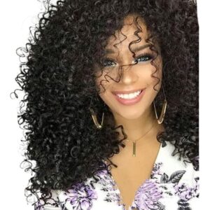 Peruca Encaracolada De Fibra Química Pequena Pode Ser Perman