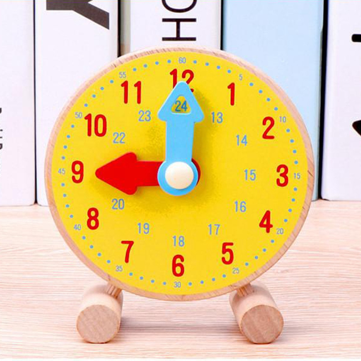 Aprenda A Contar As Horas Pré-escola Ensino Relógio Modelo - Imagem 2