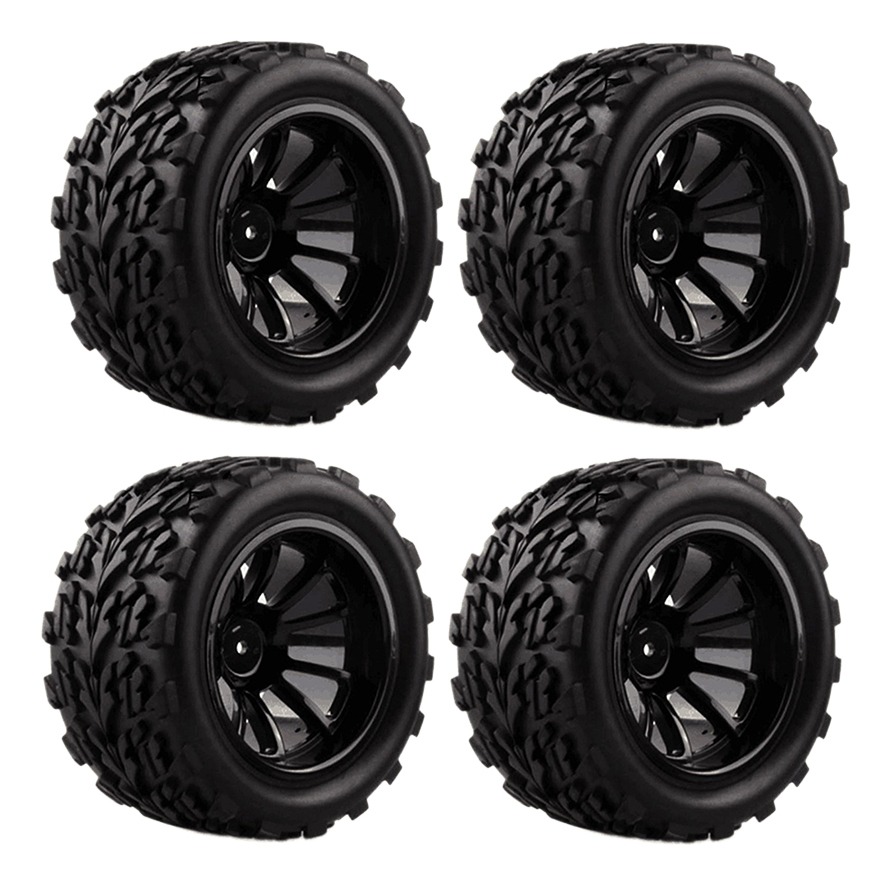 4 Peças Rc Car 1/10 Racing Wheel Rim Pneus Para 1/10 Hsp - Imagem 6