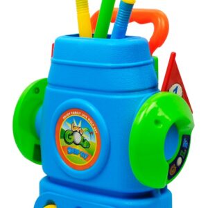 9pcs Plástico Mini-jogo De Golfe Conjunto Crianças Clube