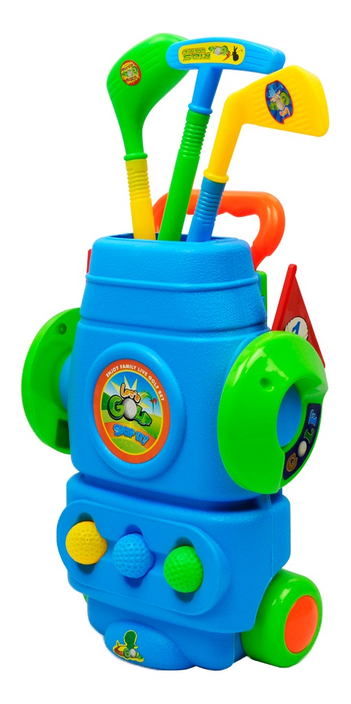 9pcs Plástico Mini-jogo De Golfe Conjunto Crianças Clube