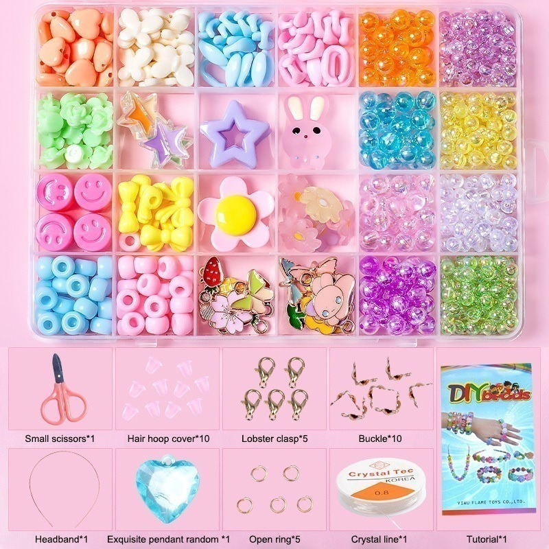 24 Grade Infantil Frisado Brinquedo Diy Artesanal Menina Art - Imagem 8