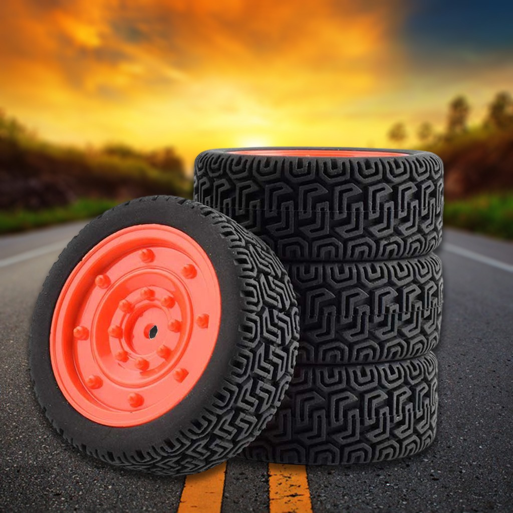 4 Cubos De Pneus De Borracha Para Wltoys 144001 1/10 Rc Carr - Imagem 3