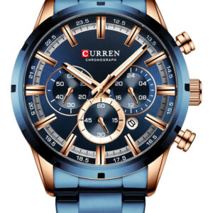 Curren 8355 Luxo Clássico Negócios Quartzo Homens Relógio 3a