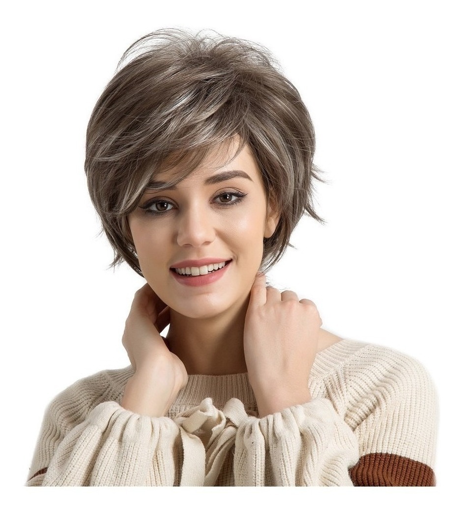 Peruca Curto Corte De Cabelo Perucas Curto Cabelo Humano Per - Imagem 2
