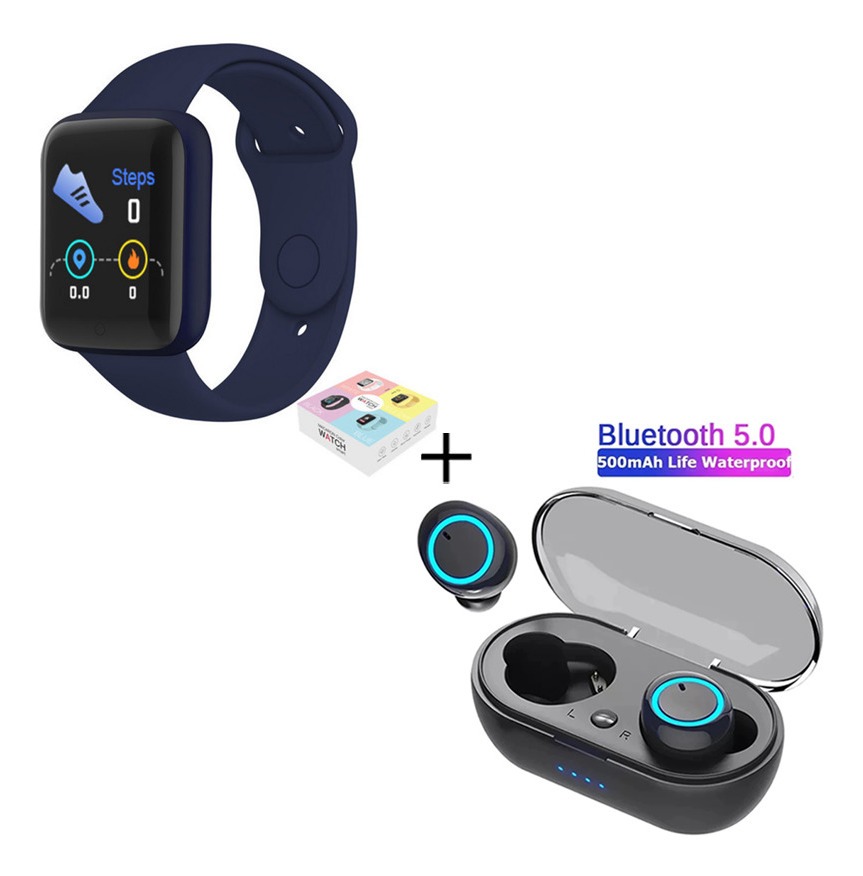 Relógio Digital Smartwatch Y68s+fone De Ouvido Bluetooth Y50 - Imagem 11