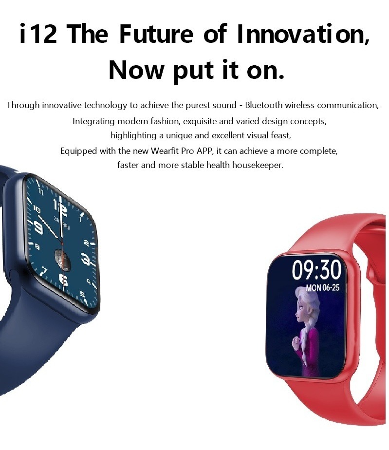 Smartwatch Esportivo Iwo I12 Resistente À Água Ip67 - Imagem 3
