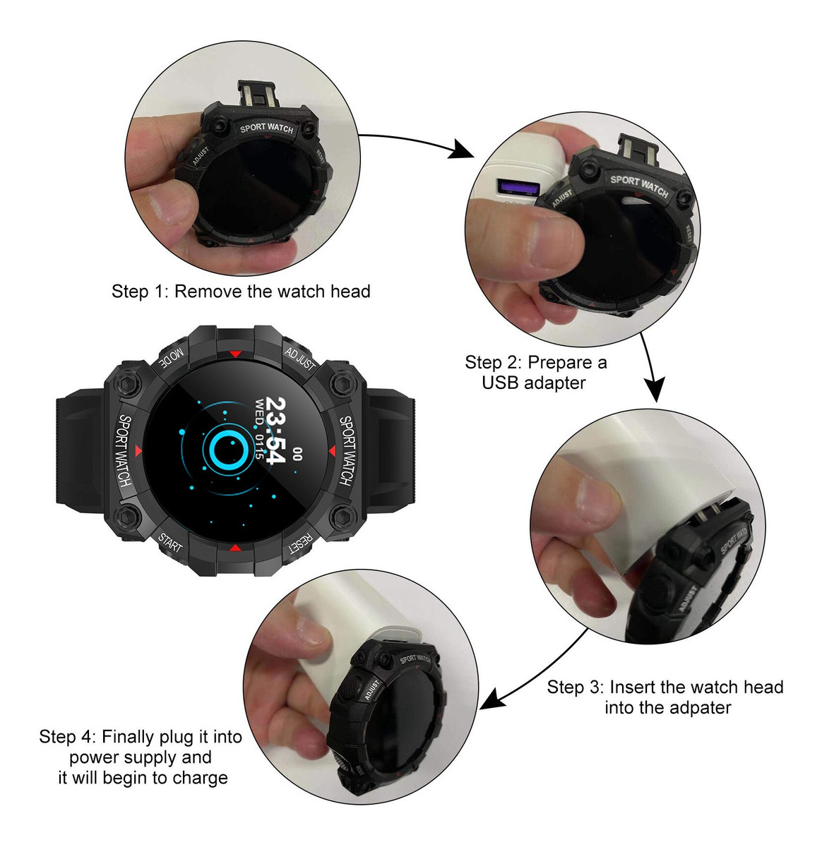 Smart Watch Sports Mode Ios Compatível Com Android Com - Imagem 3